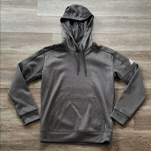 Adidas Climawarm Sweatshirt Women’s Size S Black Hoodie with Ribbed Cuffs